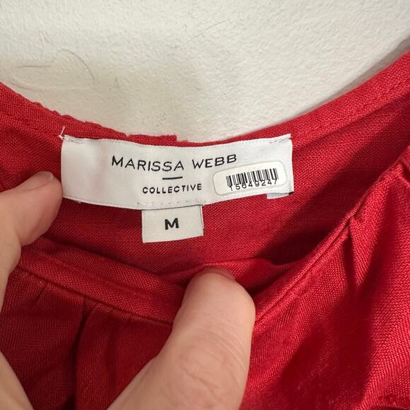 Marissa Web Collective RTR Linen off shoulder linen mini dress. Size M - Picture 7 of 7